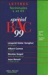 Spécial bac 99., Spécial bac 1999 lettres terminales l et es, Léopold Sédar Senghor, 