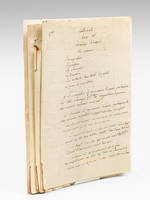 Cours manuscrit de Code civil [ Notes de cours manuscrites d'un étudiant, Léon Lemaigre-Dubreuil, Janvier 1822 ] [ On joint :] Cours de M. Duranton 16 janvier 1822