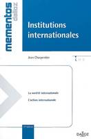 Institutions internationales