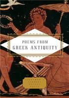 Poems From Greek Antiquity /anglais