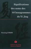 Significations des noms des 64 hexagrammes du Yi jing