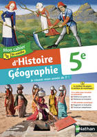 Mon cahier bi-média d'Histoirstoire Géographie 5e- Cahier de l'élève - 2021