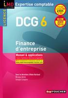 6, FINANCE D'ENTREPRISE LICENCE DCG 6 : MANUEL 2009/2010, manuel & applications