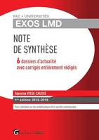 Note de synthèse