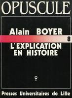 L’explication en histoire