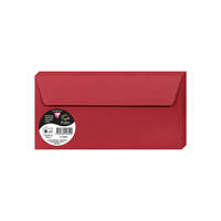 Paquet de 20 enveloppes Pollen 110x220mm 120g/m2 - Rouge cerise