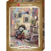 Puzzle 1000 pcs - Zozoville Monstre au vinyl
