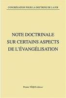 Note doctrinale sur certains aspects de l'évangélisation