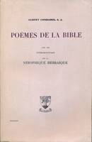 Poèmes de la Bible avec une introduction sur la strophique hébraïque