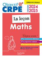 Objectif CRPE 2024 - 2025 - Maths - La leçon -  épreuve orale d'admission