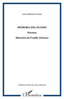 MEMORIA DEL OLVIDO, Poemas - Mémoire de l'oubli. Poèmes