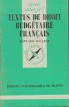 Textes de droit budgétaire français