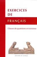 Exercices de français - Classe de quatrième et troisième