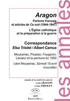 Parlons français et articles de Ce soir (1944-1947), Annales de la société des amis de Louis ARAGON et Elsa TRIOLET n°21