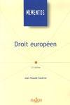 DROIT EUROPEEN : MEMENTOS 12E EDITION***********************