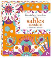 Sables mandalas - mini boite avec accessoires, mandalas