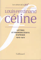 Lettres et premiers écrits d'Afrique