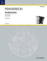Sinfonietta, pour accordéon. Transcription based on the string trio by Maciej Frackiewicz (2013). accordion.