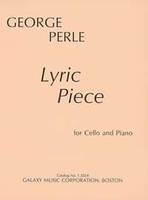 Lyric Piece, for cello and piano. cello and piano.