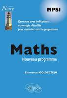 Mathématiques MPSI - Exercices corrigés - conforme au nouveau programme 2013, MPSI