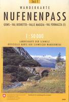 Carte nationale de la Suisse, 265 T, NUFENENPASS PEDESTRE