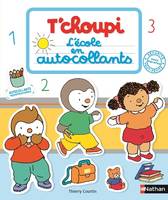 T'choupi l'école en autocollants