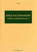 Piano Concerto No. 3 D minor, HPS 18. op. 30. piano and orchestra. Partition d'étude.