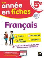 Français 5e, fiches de révision & exercices