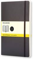 Carnet Classic Couverture souple, Noir Large 13x21 cm Quadrillé