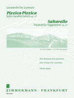 Saltarello/Pizzica-Pizzica, op. 27/op. 37. flute (clarinet in Bb) and piano.