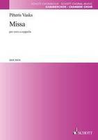 Missa, per coro (SATB) a cappella. mixed choir (SATB). Partition de chœur.