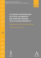 Conseil constitutionnel et Cour européenne des droits de l'homme - Vers un nouvel équilibre, VERS UN NOUVEL EQUILIBRE