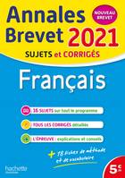 Français / annales brevet 2021, sujets et corrigés : nouveau brevet