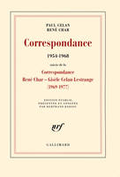 Correspondance (1954-1968). Suivi de la Correspondance René Char - Gisèle Celan Lestrange