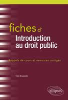 Fiches d'introduction au droit public