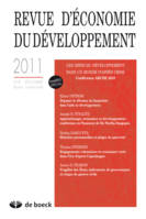 REVUE D'ECONOMIQUE DU DEVELOPPEMENT 2011/4