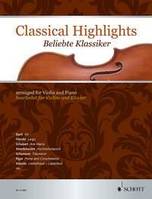 Classical Highlights, Pièces célèbres arrangées pour violon et piano. violin and piano.