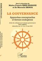 La gouvernance, Approches conceptuelles et Savoirs endogènes