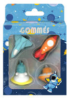 AVENTURE SPATIALE - KIT 4 GOMMES