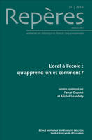 Repères, n°54/2016, L'oral à l'école : qu'apprend-on et comment ?