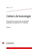 Cahiers de lexicologie