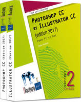 Photoshop CC et Illustrator CC (édition 2017) - Coffret de 2 livres