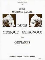 Duos de musique espagnole, 2 guitares