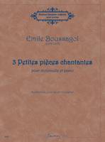 3 petites pièces chantantes, Pour violoncelle et piano