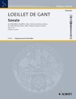 Sonata, No. 6 E minor. op. 3. treble recorder (flute, oboe, violin) and basso continuo; cello/viola da gamba ad libitum.