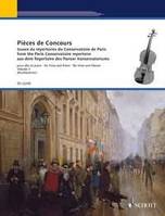 Pièces de Concours, from the Paris Conservatoire repertoire. viola and piano. Partition et partie.
