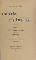 Galerie des Landais (5). Les contemporains, Suivi d'un appendice