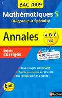 ANNAL SUJ MATHS S OBL.& SP N°6 Cor 2009