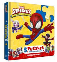 SPIDEY ET SES AMIS EXTRAORDINAIRES - Mon Petit Livre Puzzle - 5 puzzles 9 pièces - Marvel, Une équipe de choc !