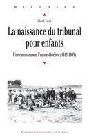 La naissance du tribunal pour enfants, Une comparaison France-Québec (1912-1945)